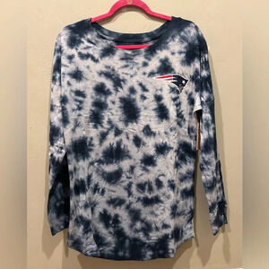 NWTS New England Patriots New Era Tie-Dye Long Sleeve T-Shirt Women’s size S.